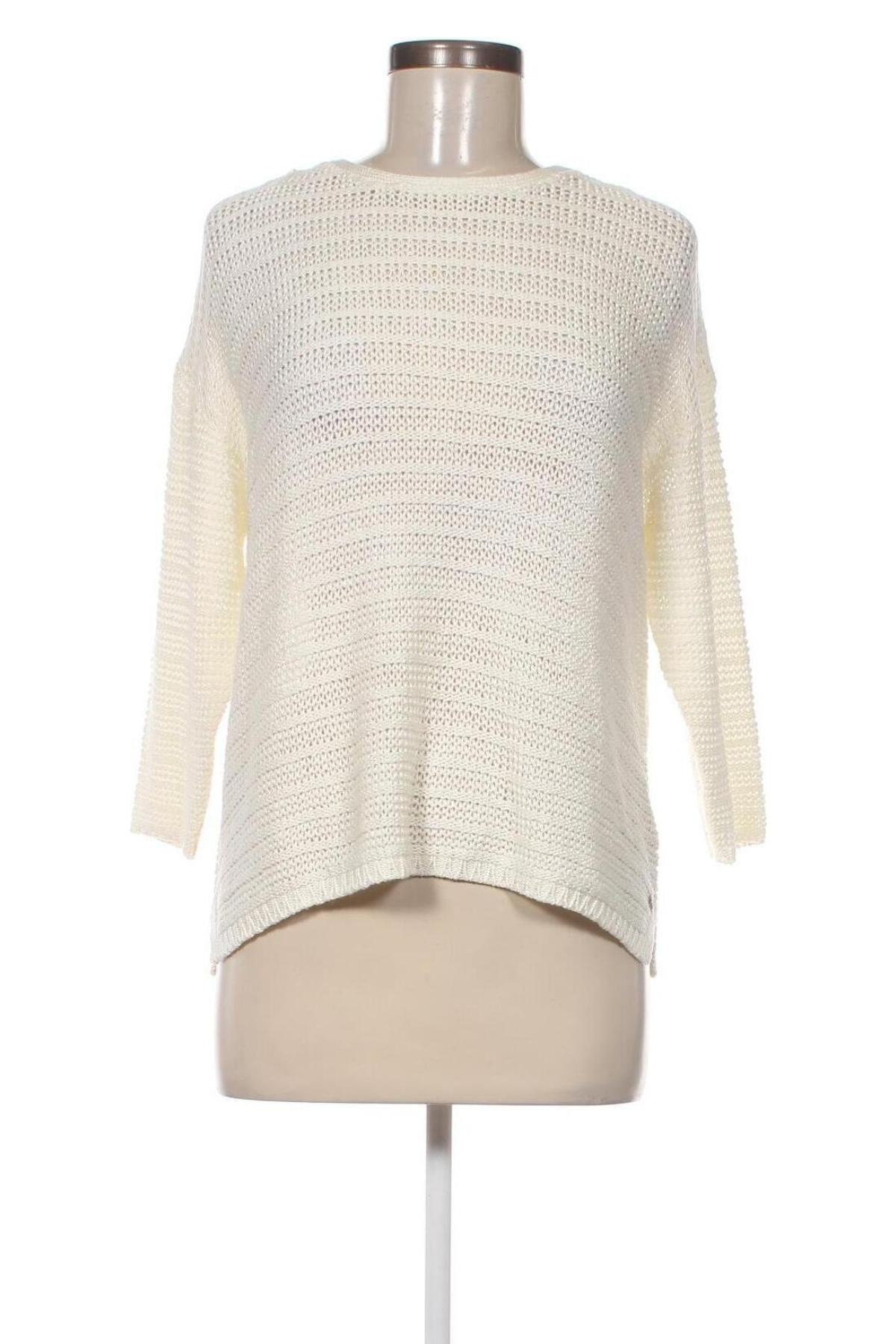 Γυναικείο πουλόβερ Tom Tailor, Μέγεθος S, Χρώμα Λευκό, Τιμή 5,41 €