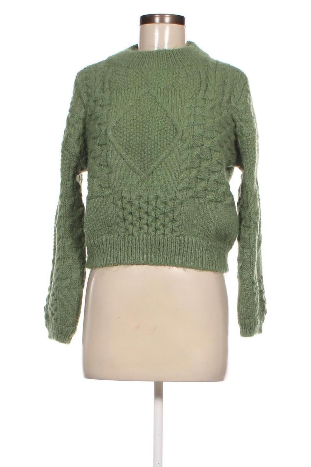 Дамски пуловер Vero Moda, Размер M, Цвят Зелен, Цена 14,58 лв.