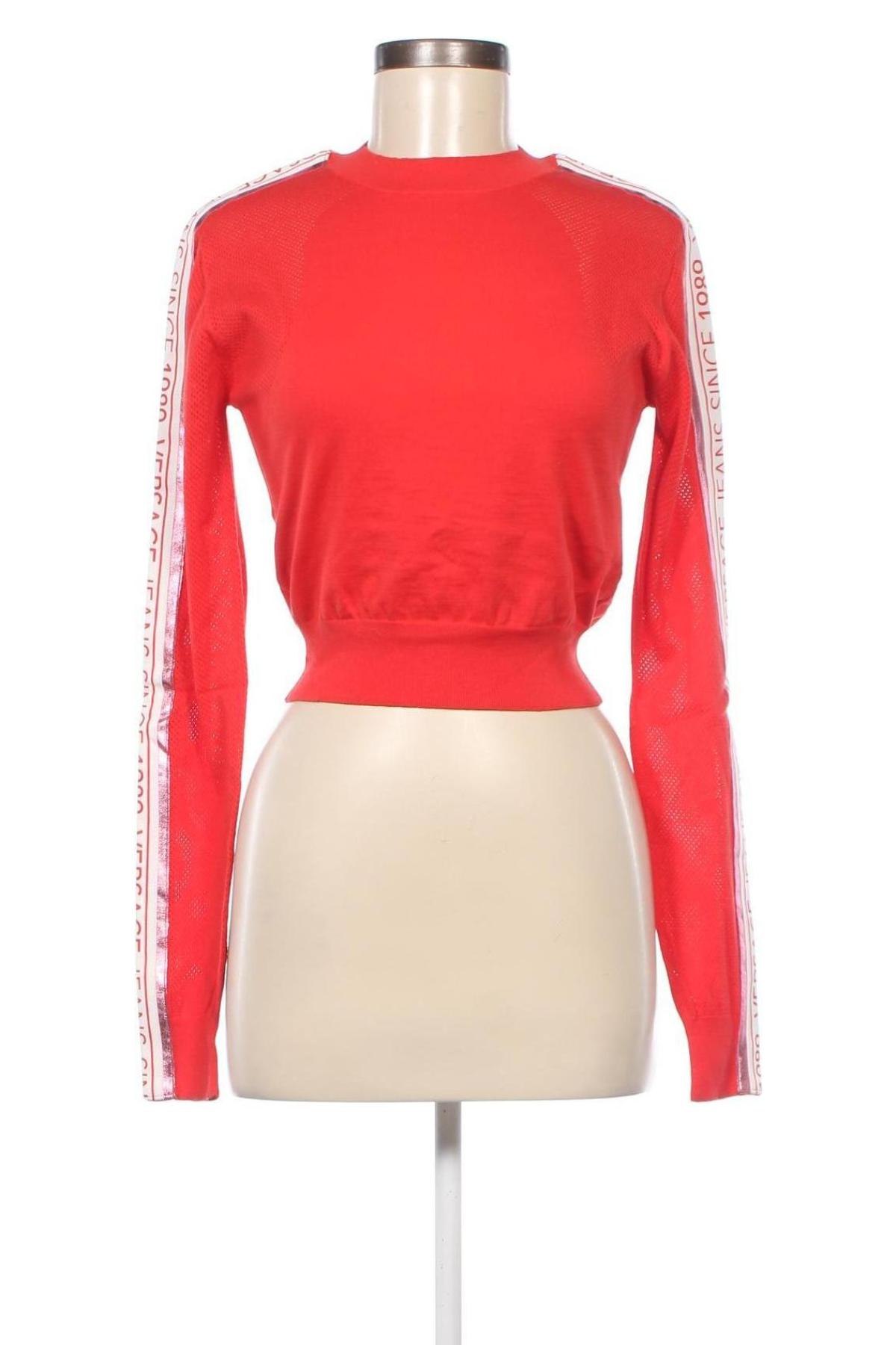 Γυναικείο πουλόβερ Versace Jeans, Μέγεθος M, Χρώμα Κόκκινο, Τιμή 117,33 €