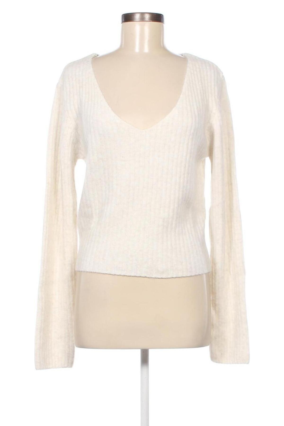 Γυναικείο πουλόβερ Weekday, Μέγεθος L, Χρώμα Λευκό, Τιμή 16,93 €