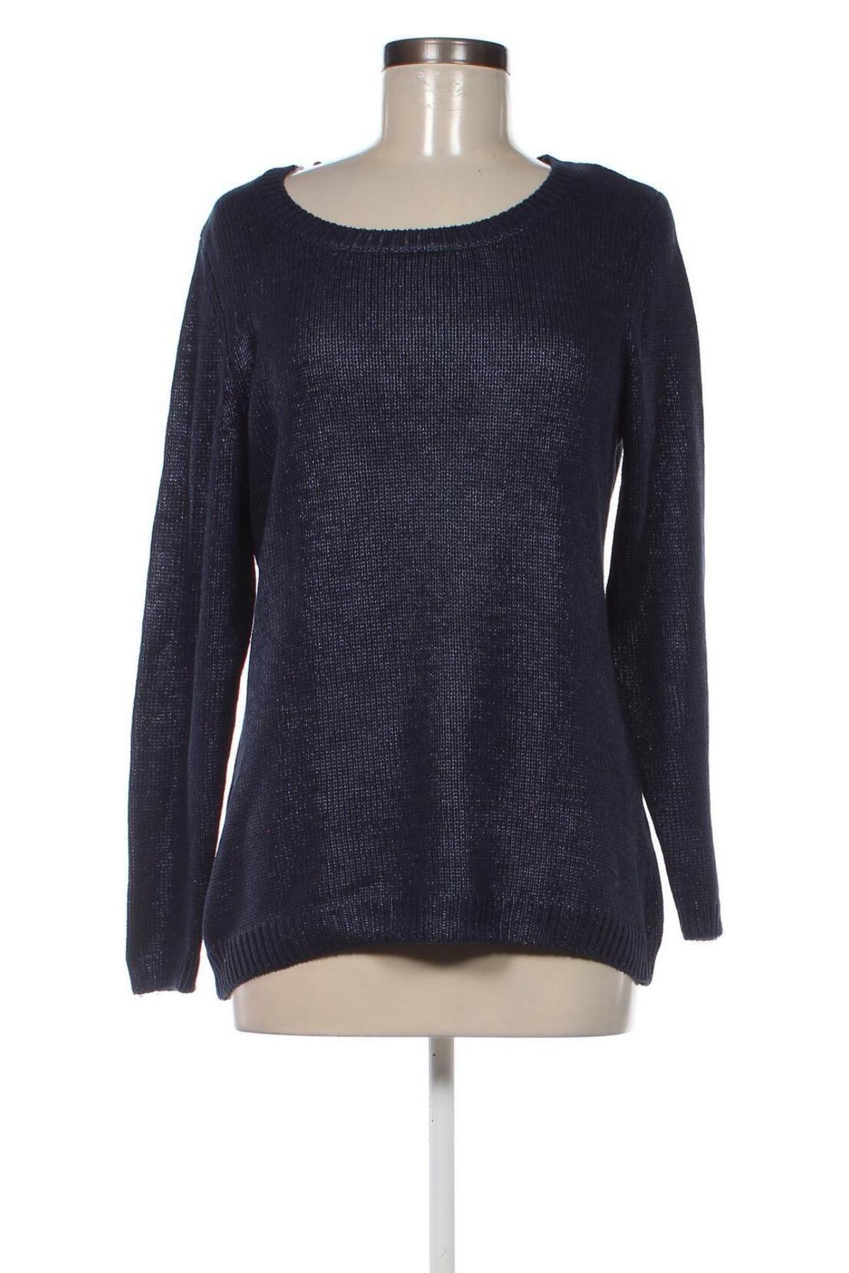 Дамски пуловер Woman By Tchibo, Размер L, Цвят Син, Цена 10,73 лв.