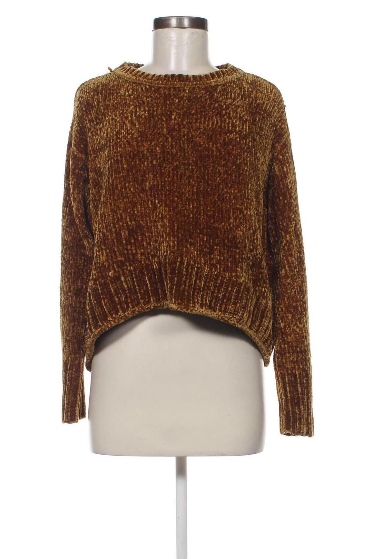 Дамски пуловер Zara Knitwear, Размер S, Цвят Кафяв, Цена 10,80 лв.