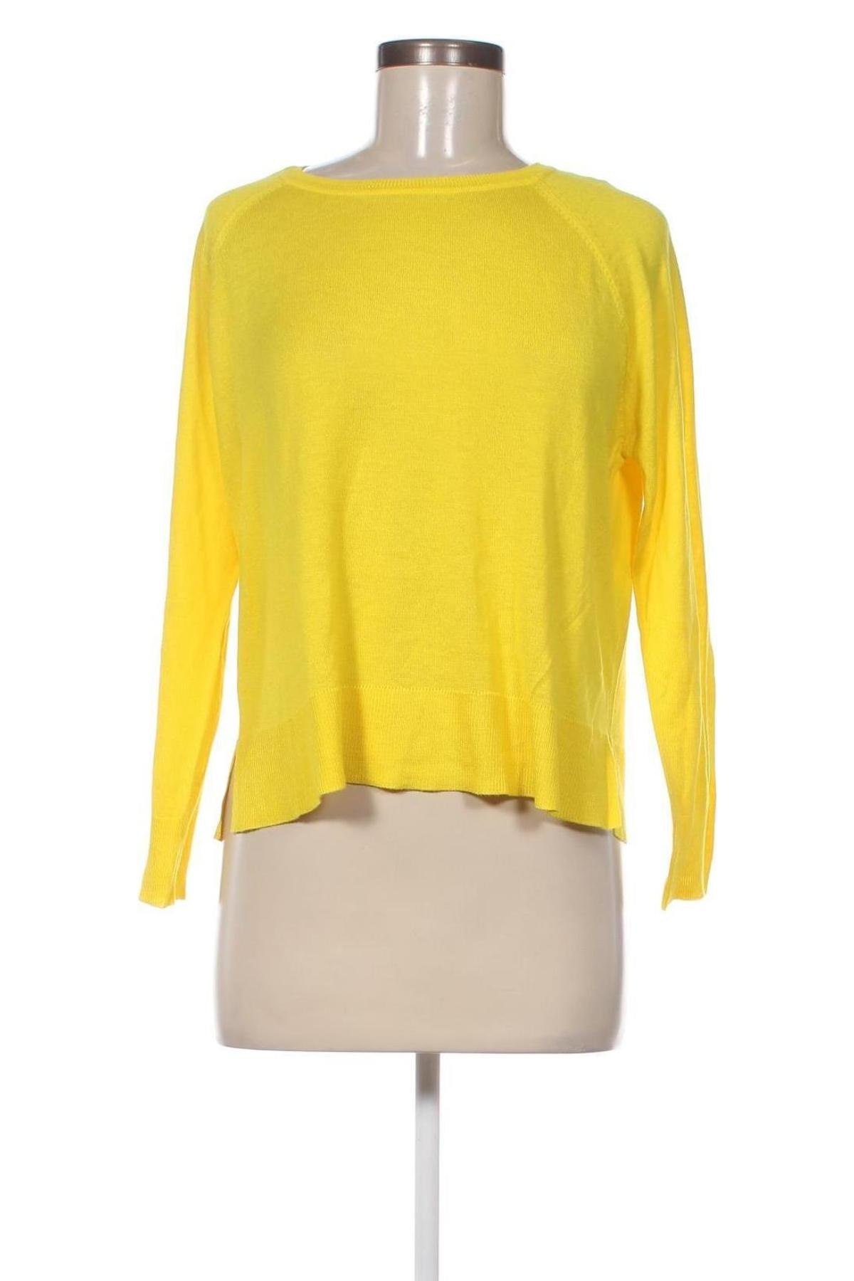 Дамски пуловер Zara Knitwear, Размер S, Цвят Жълт, Цена 10,08 лв.