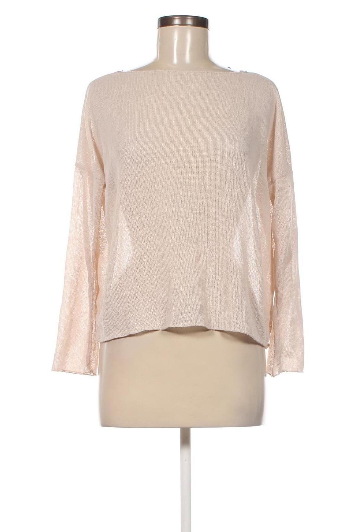 Γυναικείο πουλόβερ Zara Trafaluc, Μέγεθος S, Χρώμα  Μπέζ, Τιμή 2,67 €