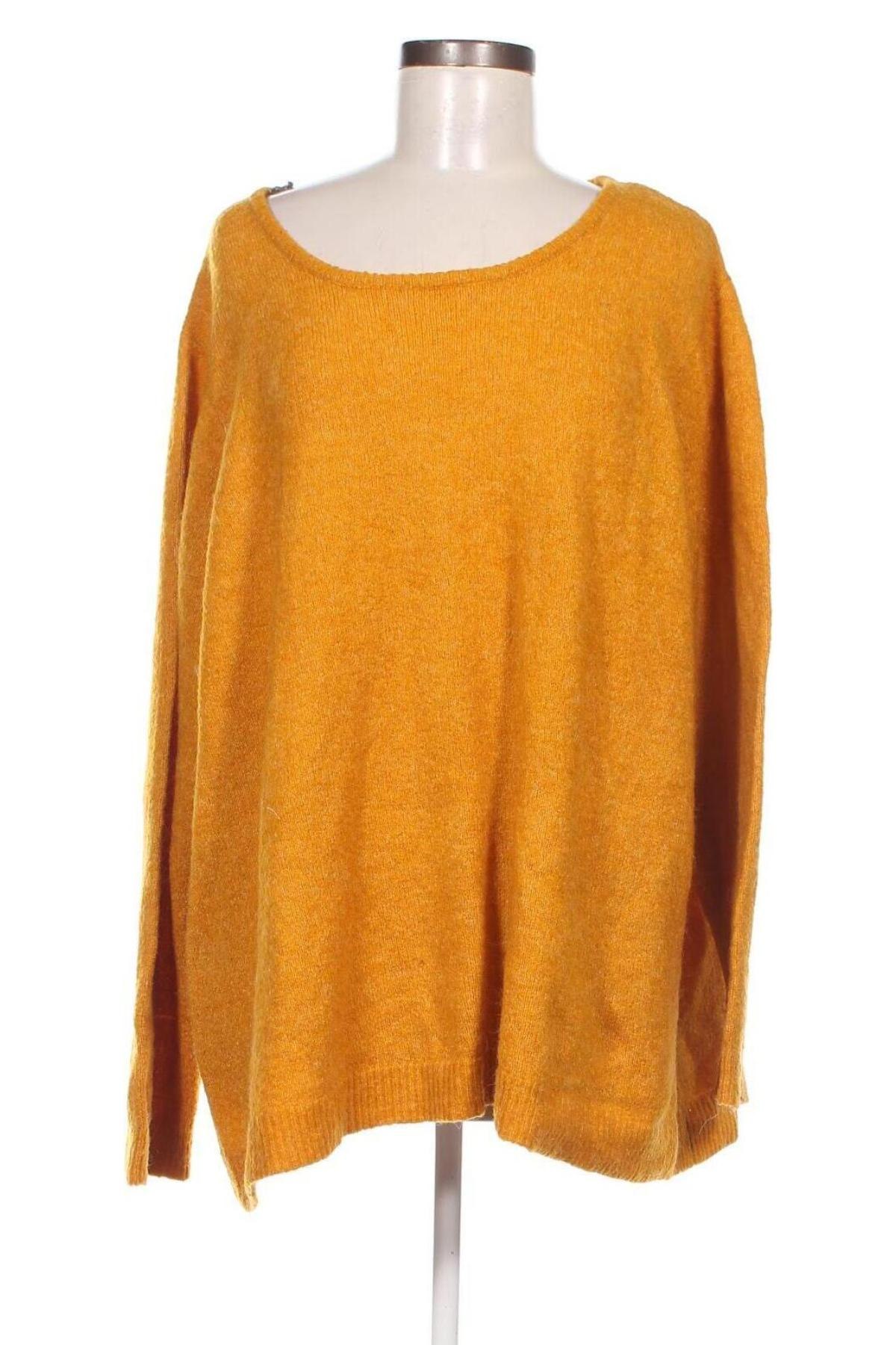 Дамски пуловер Zizzi, Размер 4XL, Цвят Жълт, Цена 17,00 лв.