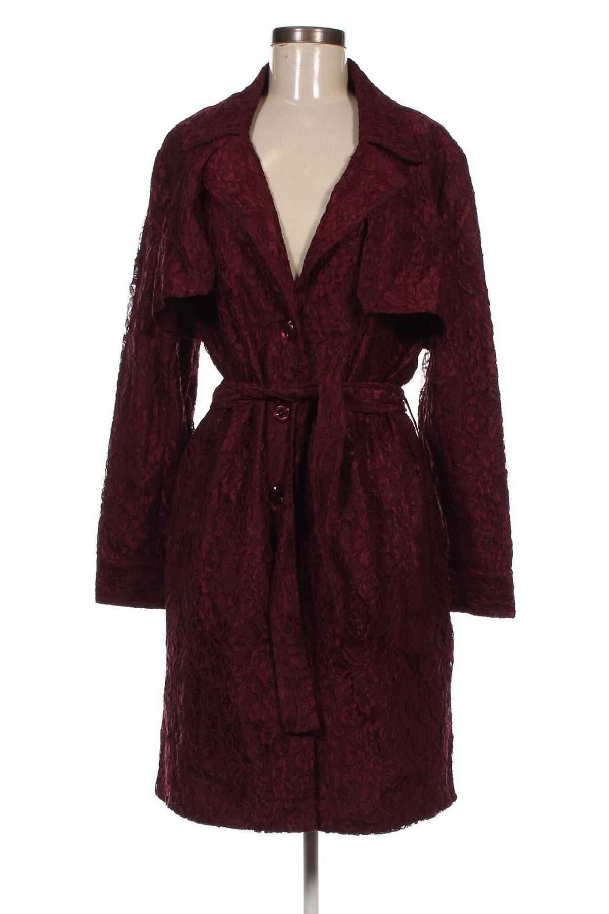 Damen Trenchcoat, Größe XL, Farbe Rot, Preis 9,92 €