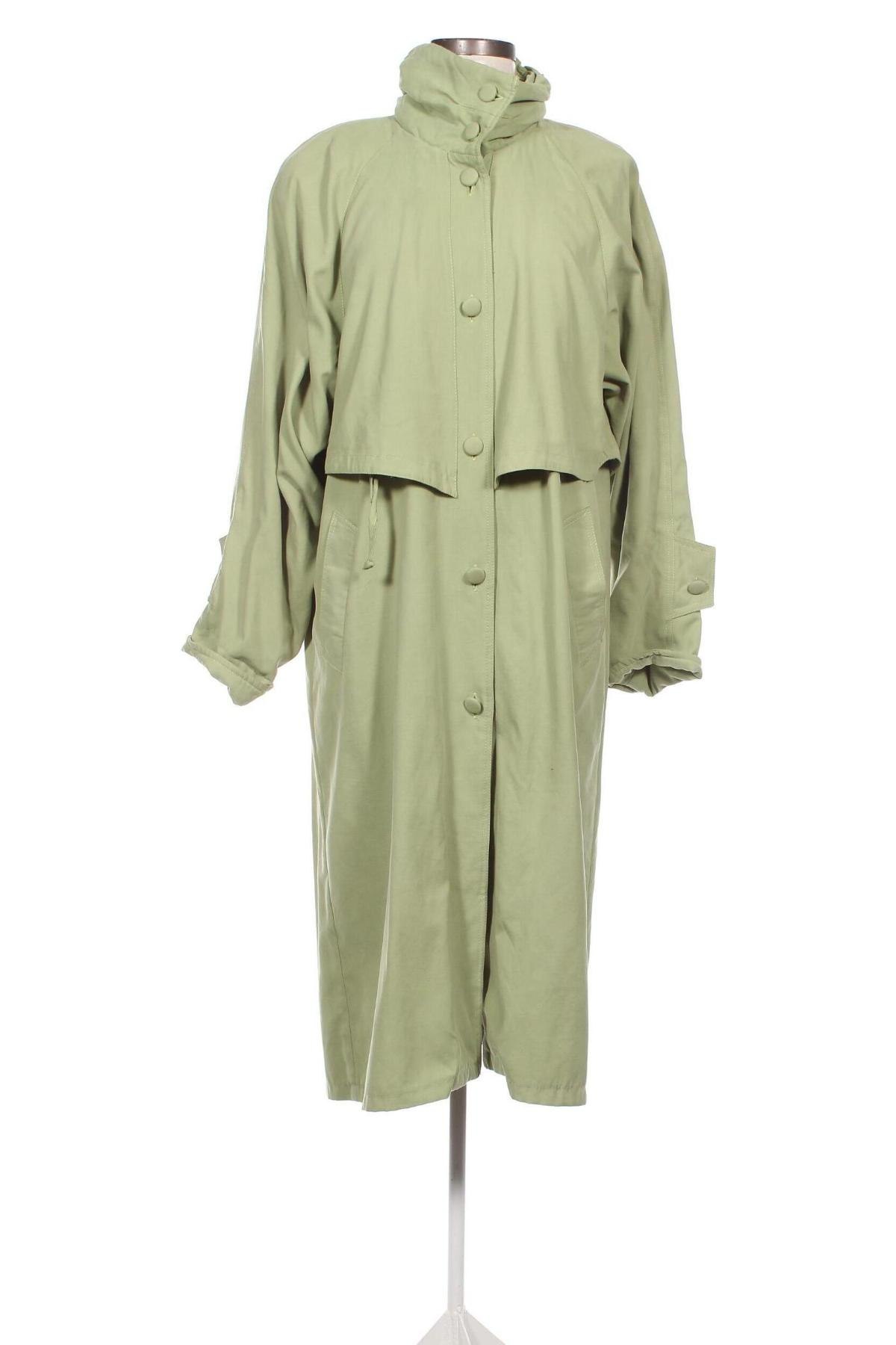 Damen Trenchcoat, Größe XL, Farbe Grün, Preis 29,15 €