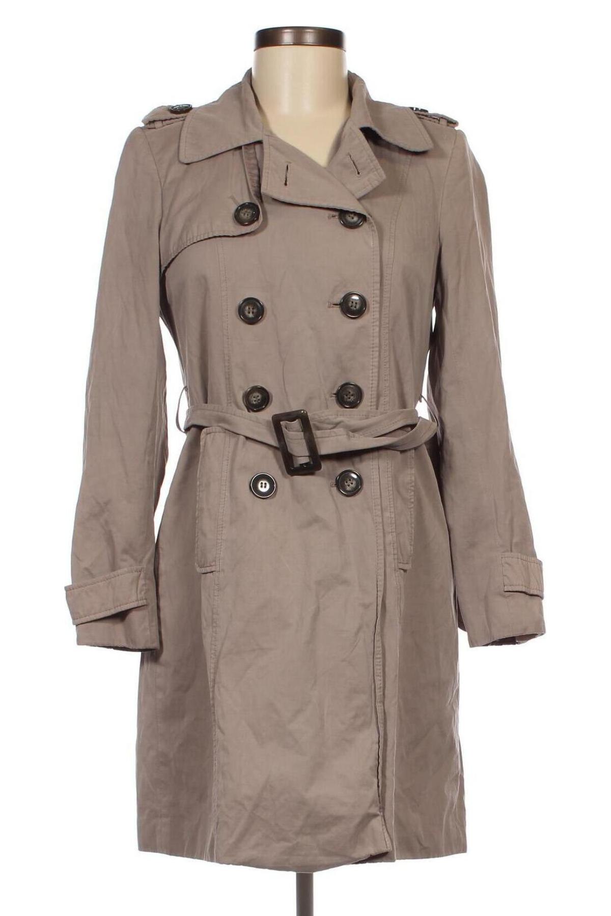 Damen Trench Coat, Größe M, Farbe Grau, Preis € 20,40