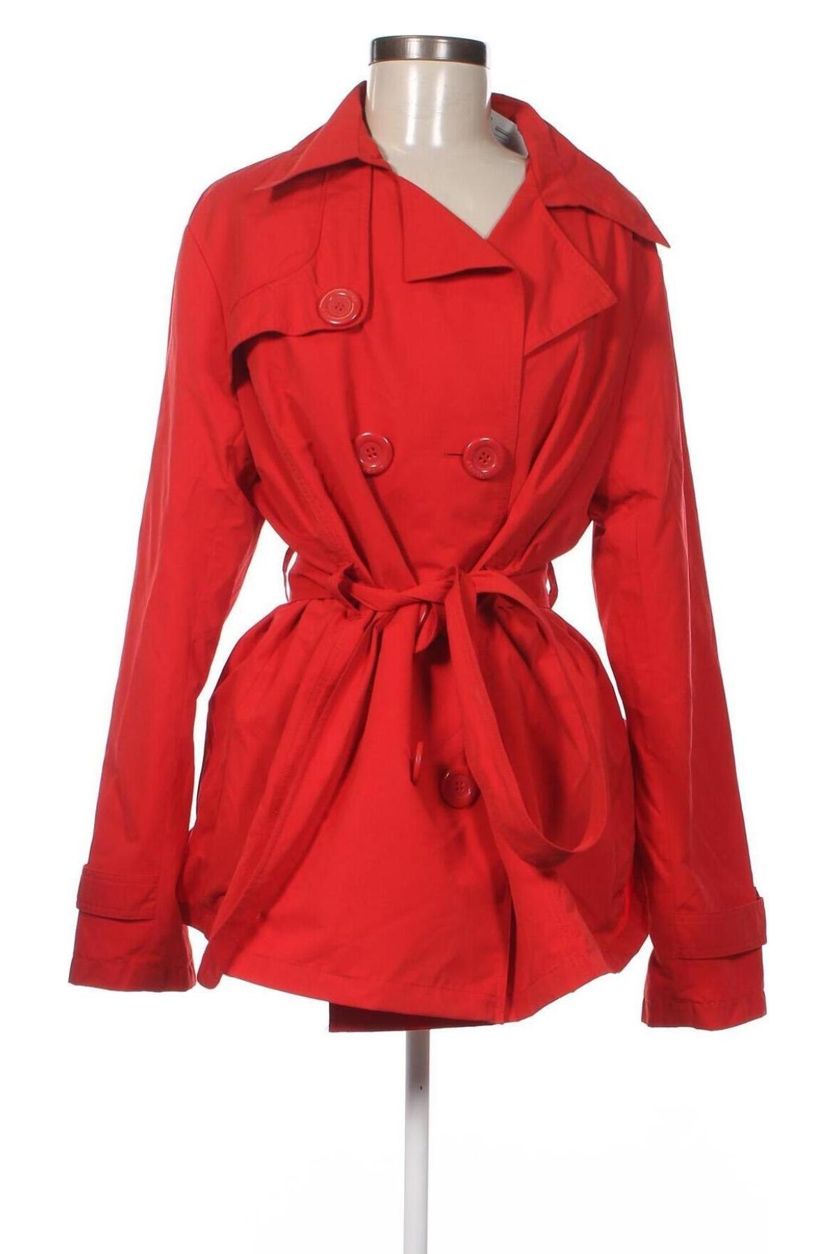 Γυναικεία καμπαρντίνα D'Auvry, Μέγεθος XL, Χρώμα Κόκκινο, Τιμή 28,39 €