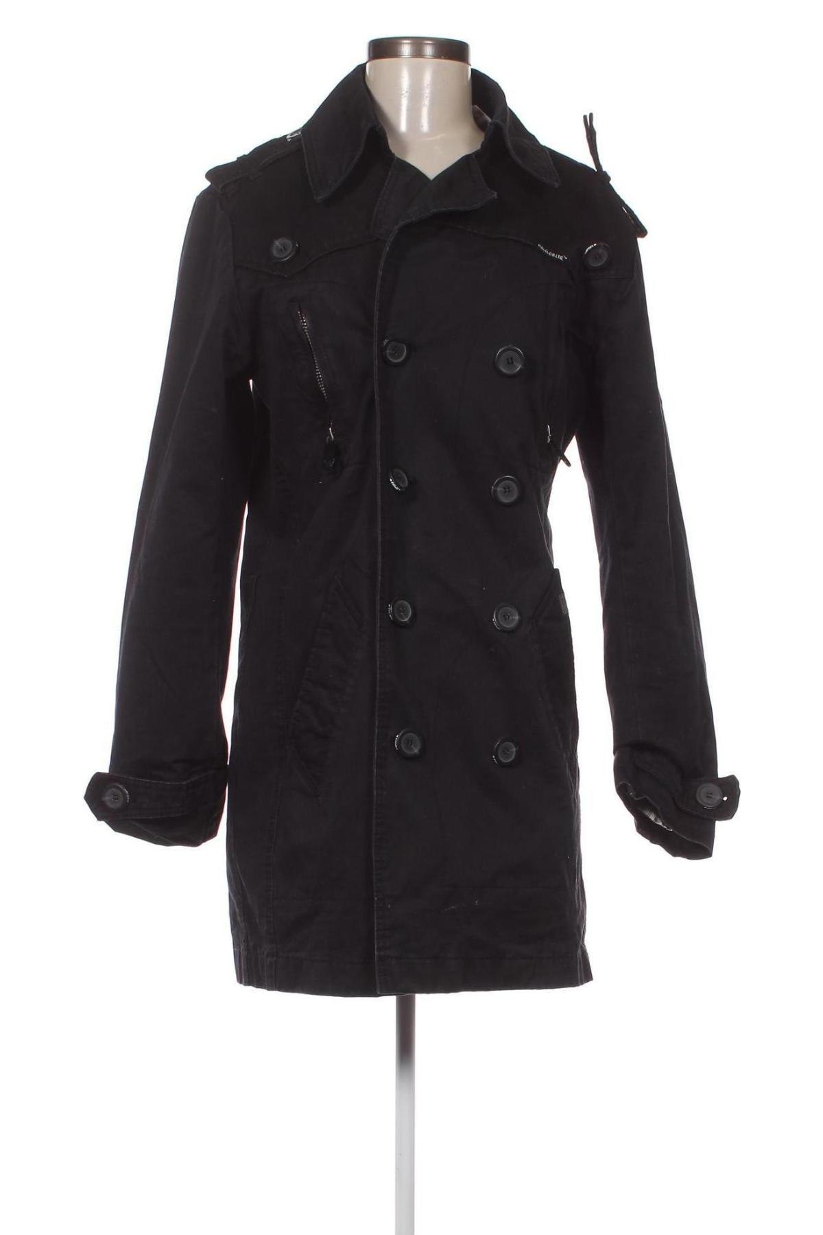 Damen Trench Coat Khujo, Größe S, Farbe Schwarz, Preis € 71,86