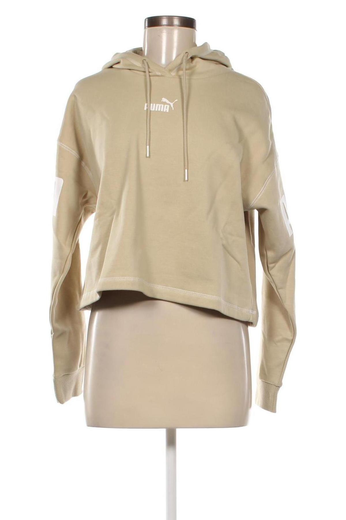 Damen Sweatshirt PUMA, Größe M, Farbe Beige, Preis 28,39 €
