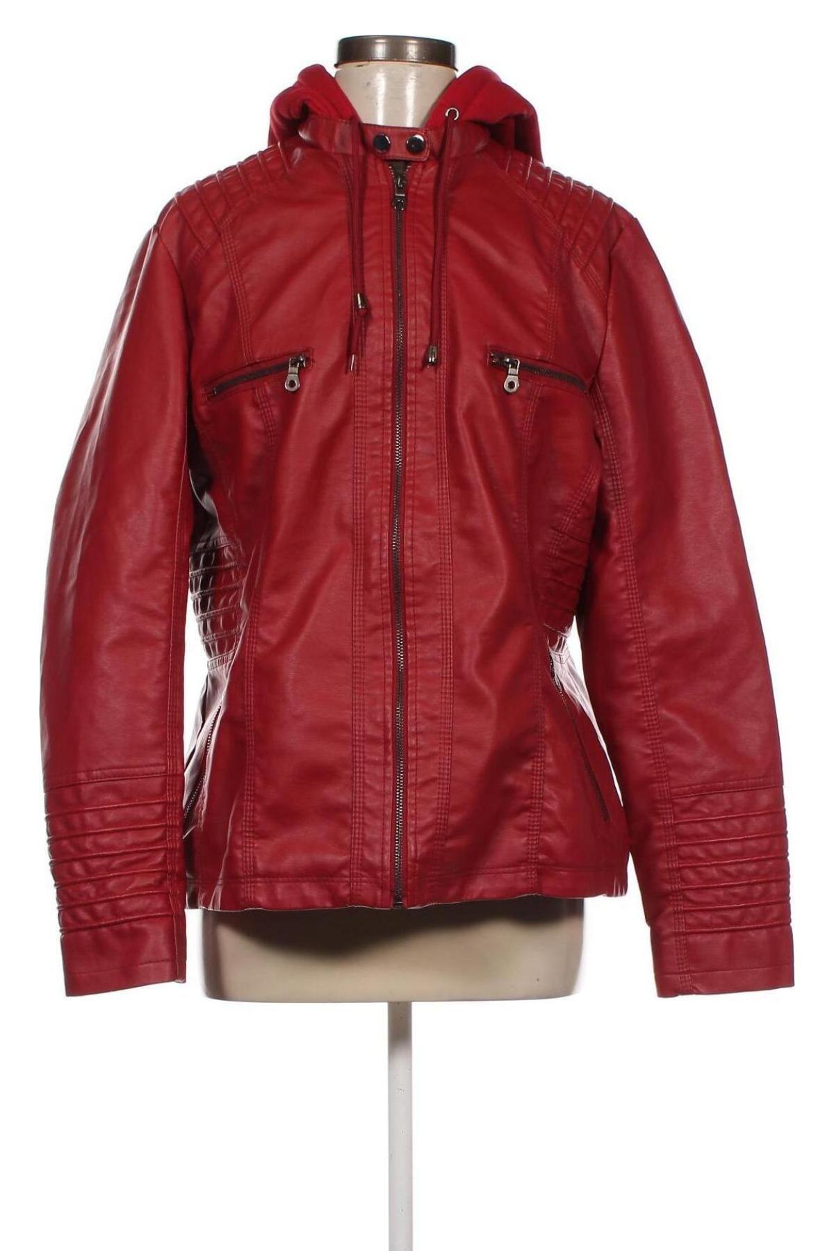 Damen Lederjacke, Größe XXL, Farbe Rot, Preis € 27,28