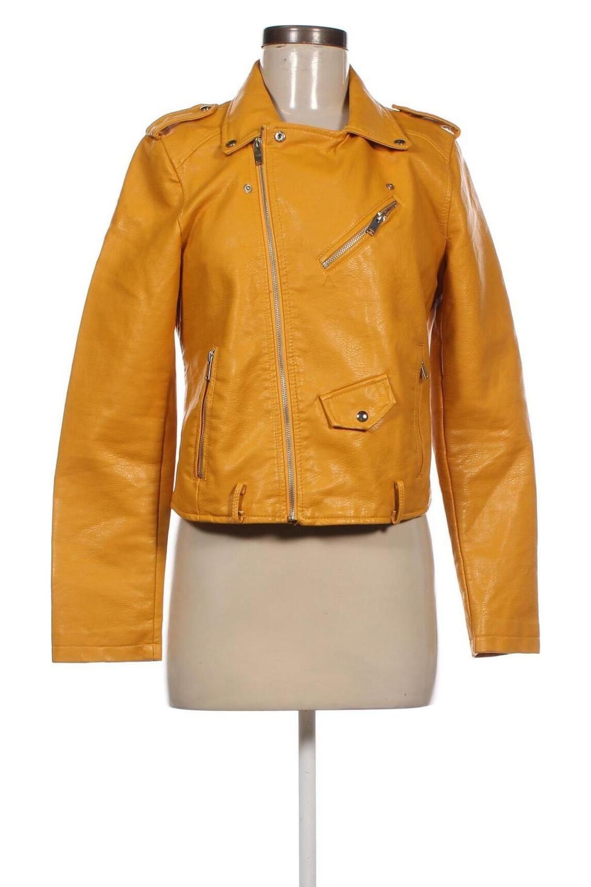 Damen Lederjacke, Größe L, Farbe Gelb, Preis € 13,64