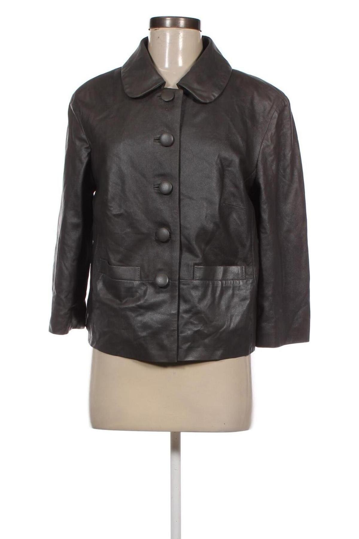 Dámska kožená bunda , Veľkosť M, Farba Sivá, Cena  49,14 €