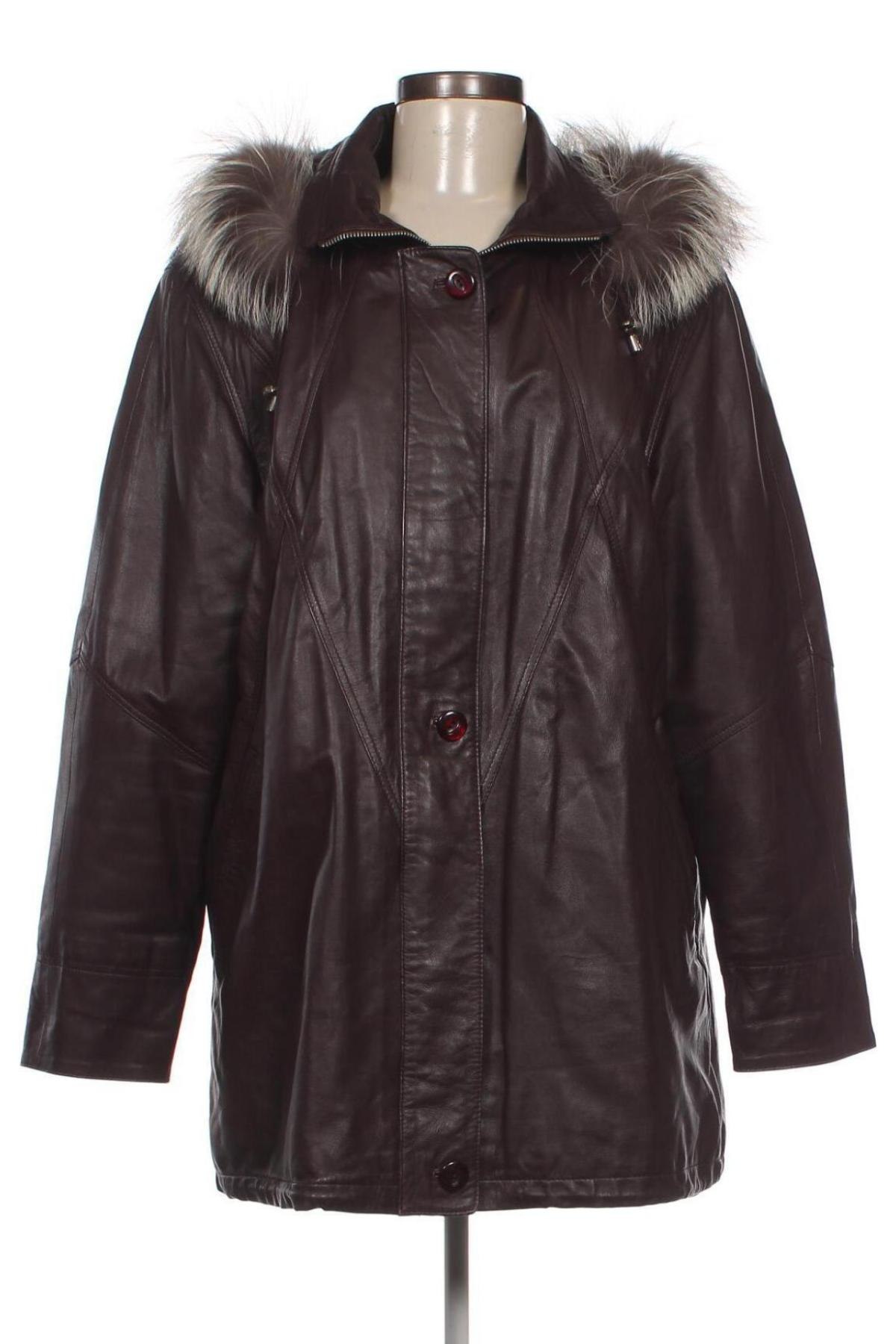 Dámska kožená bunda , Veľkosť XL, Farba Červená, Cena  51,57 €