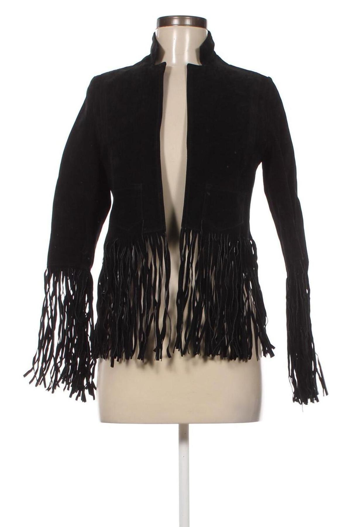Dámska kožená bunda , Veľkosť M, Farba Čierna, Cena  24,38 €