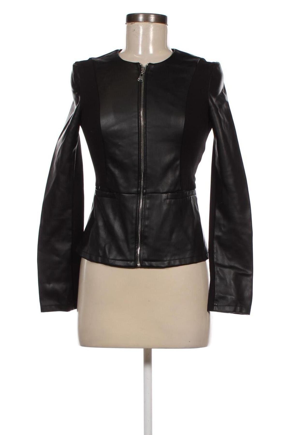 Dámska kožená bunda  Amisu, Veľkosť XS, Farba Čierna, Cena  27,78 €