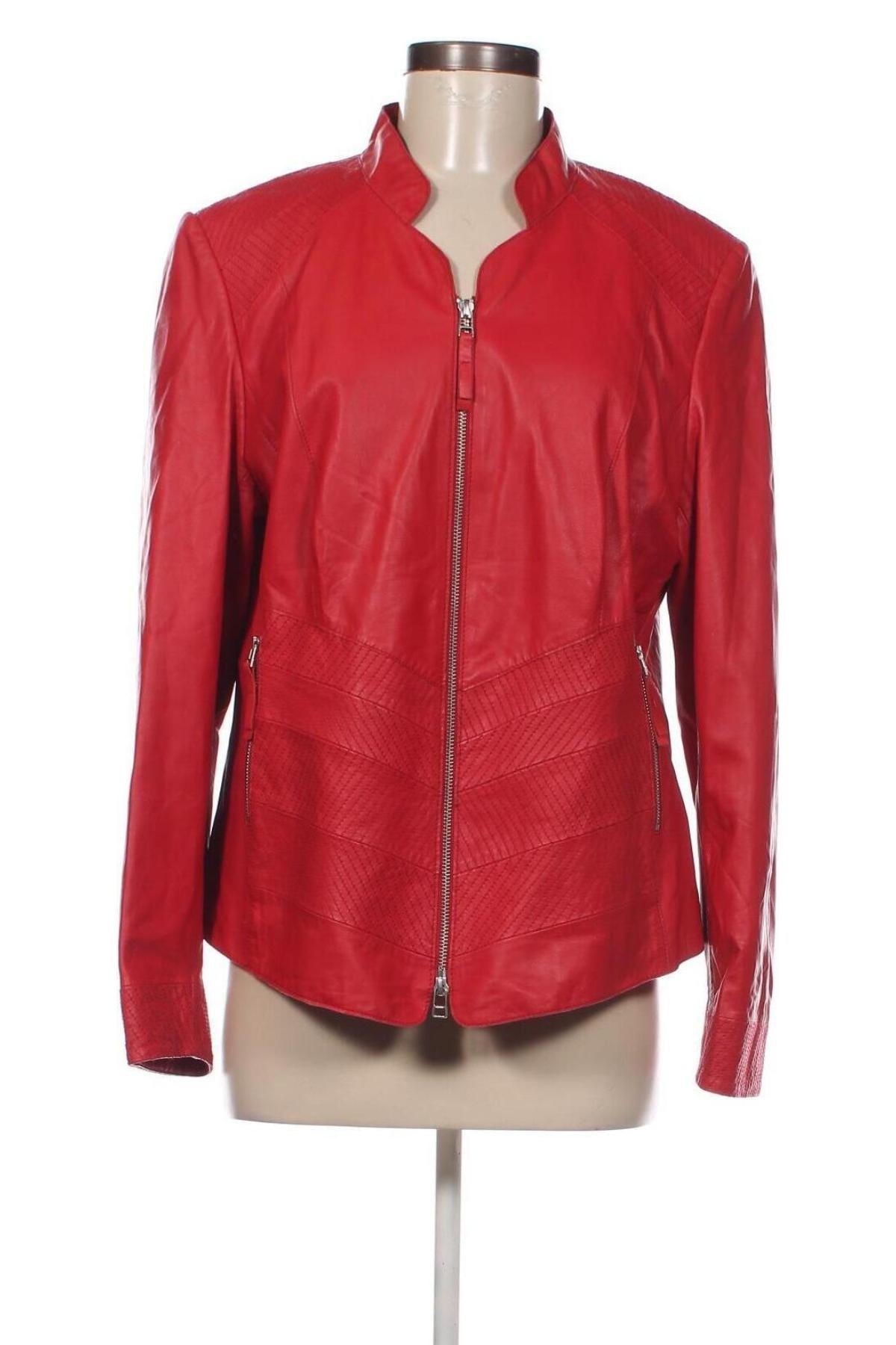 Dámska kožená bunda  Betty Barclay, Veľkosť M, Farba Červená, Cena  110,00 €