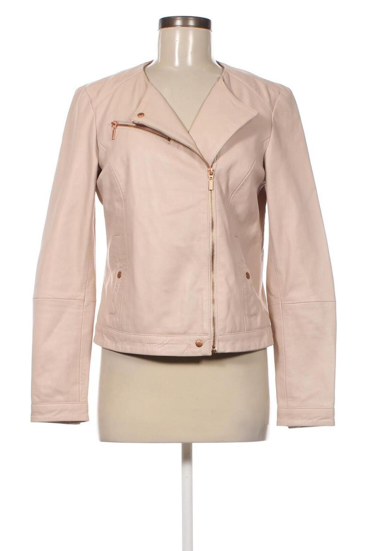 Damen Lederjacke Esprit, Größe M, Farbe Beige, Preis 85,59 €