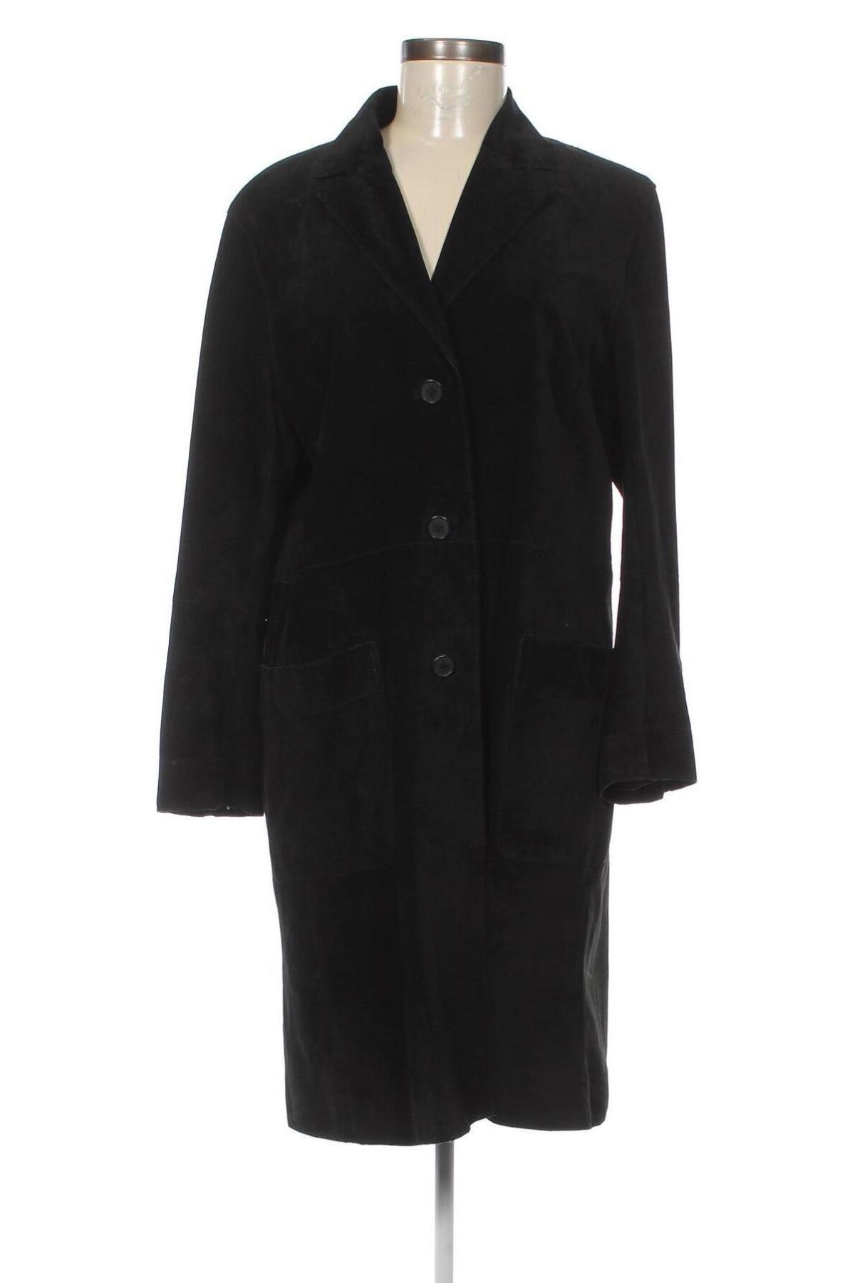Γυναικείο δερμάτινο μπουφάν H&M, Μέγεθος M, Χρώμα Μαύρο, Τιμή 48,98 €