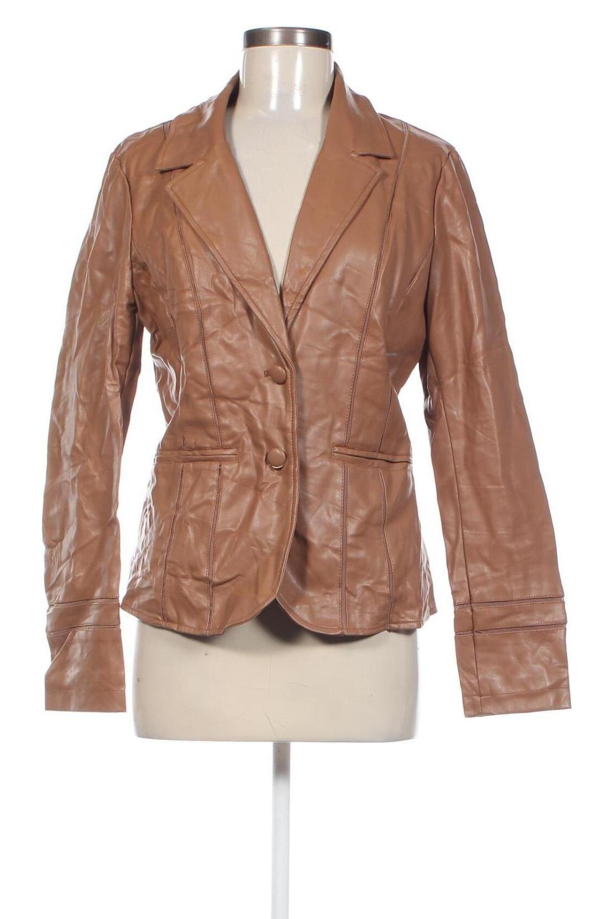 Damen Lederjacke Risskio, Größe L, Farbe Beige, Preis € 14,93