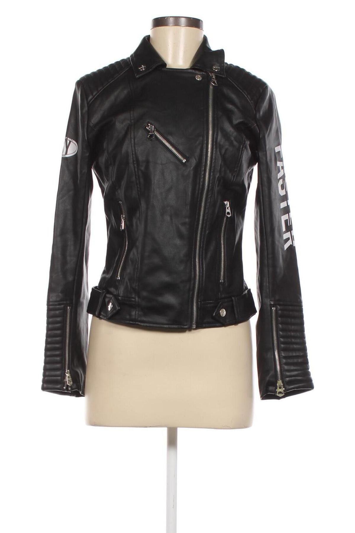 Dámska kožená bunda  Terranova, Veľkosť S, Farba Čierna, Cena  27,78 €