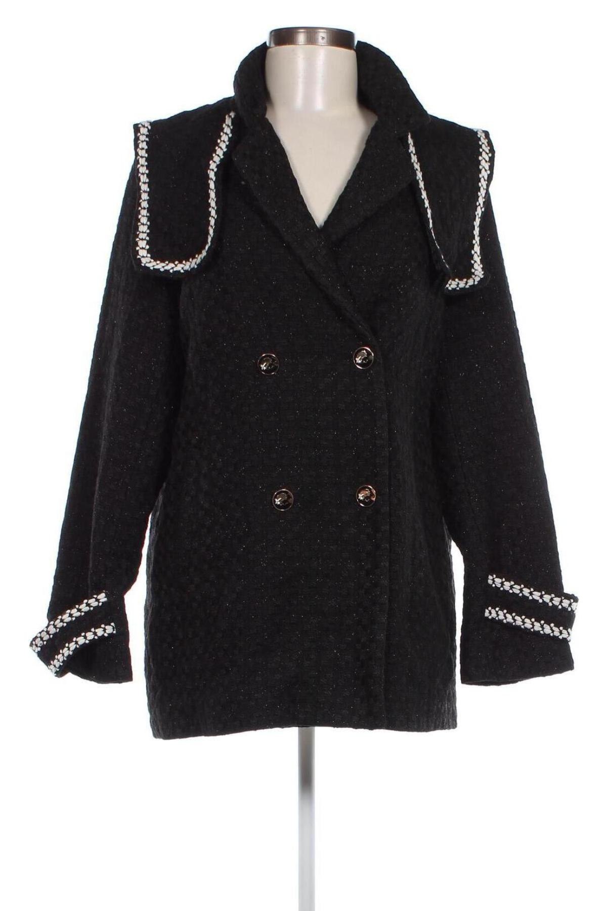 Дамско палто, Размер M, Цвят Черен, Цена 82,56 лв.