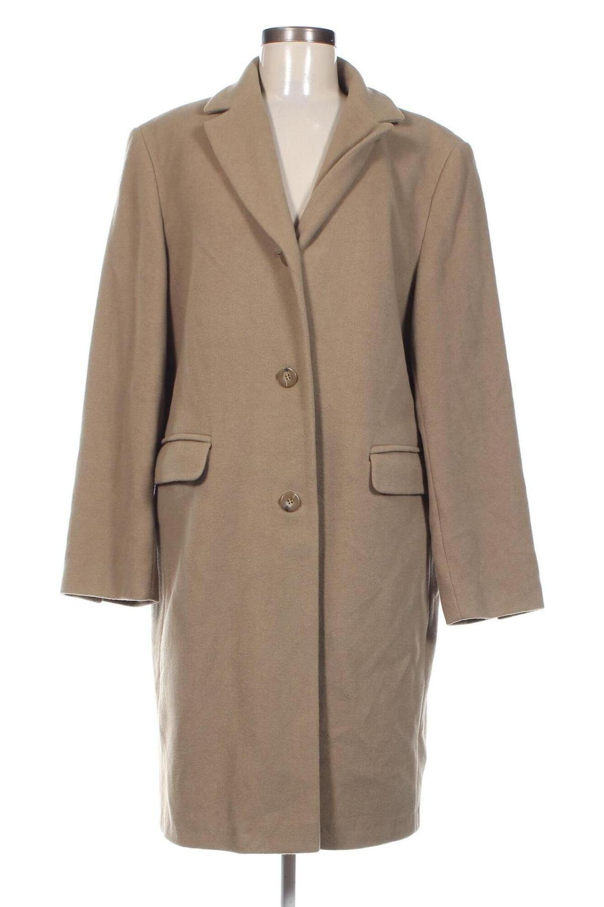 Дамско палто, Размер XL, Цвят Бежов, Цена 35,31 лв.