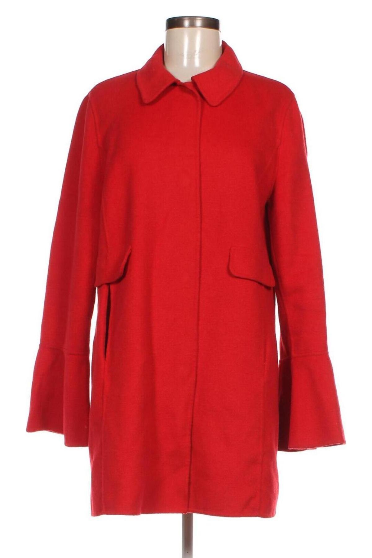 Дамско палто, Размер L, Цвят Червен, Цена 43,87 лв.