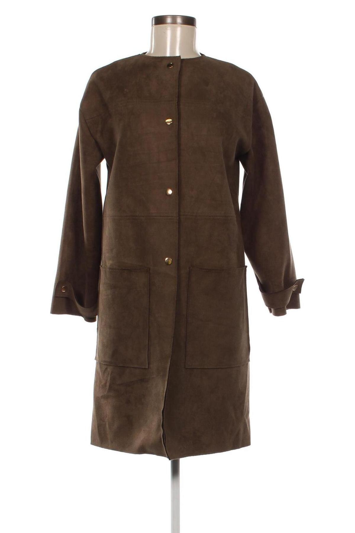Дамско палто, Размер S, Цвят Зелен, Цена 26,24 лв.