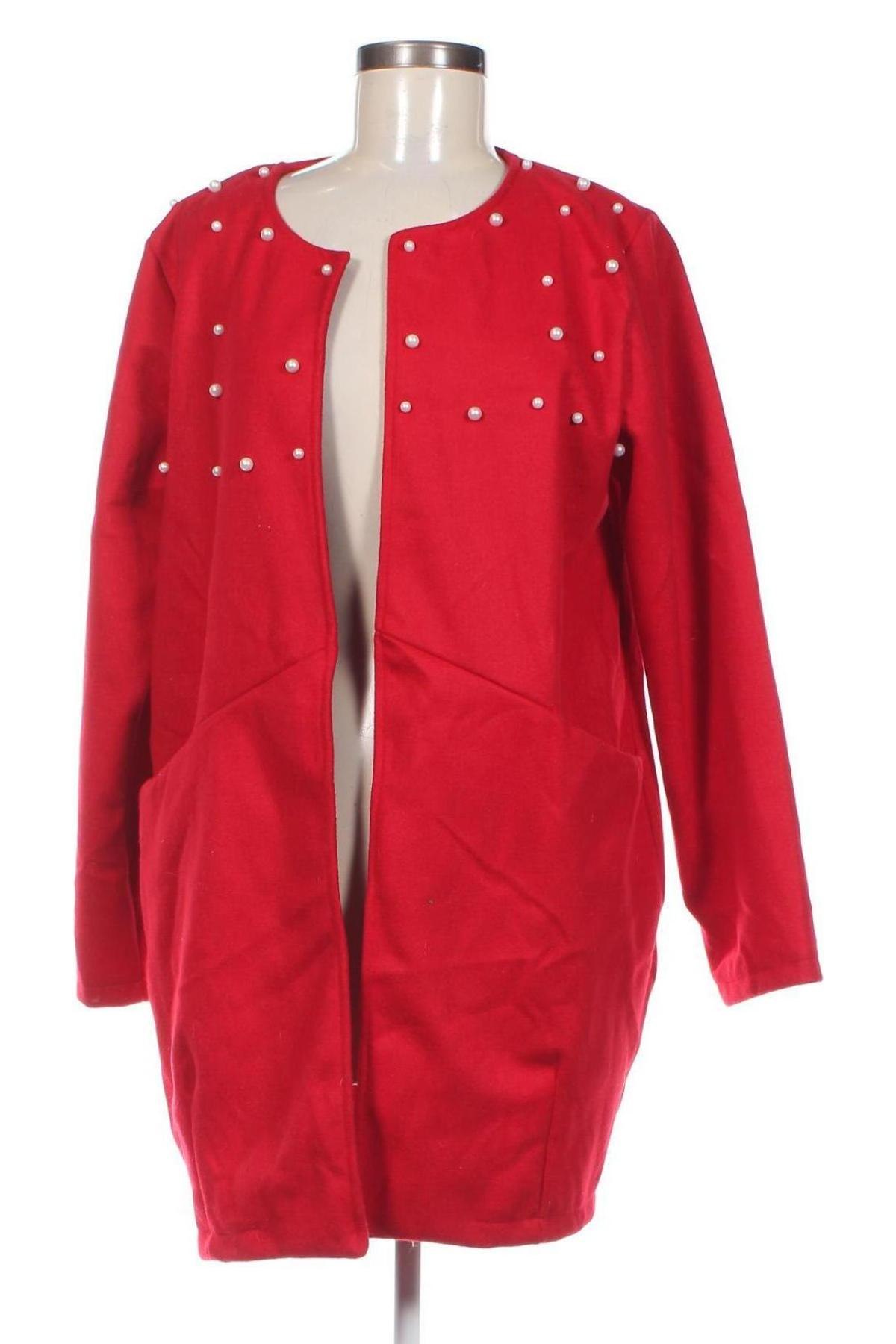 Дамско палто, Размер S, Цвят Червен, Цена 54,57 лв.