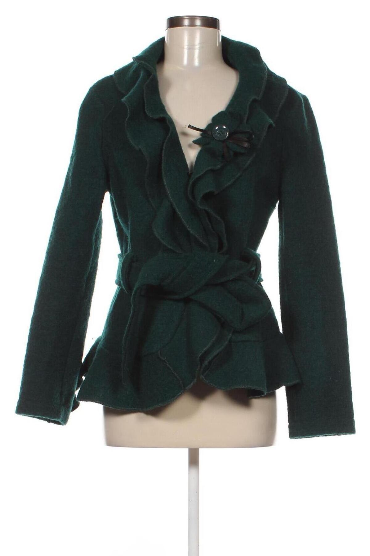 Дамско палто, Размер XL, Цвят Зелен, Цена 57,78 лв.
