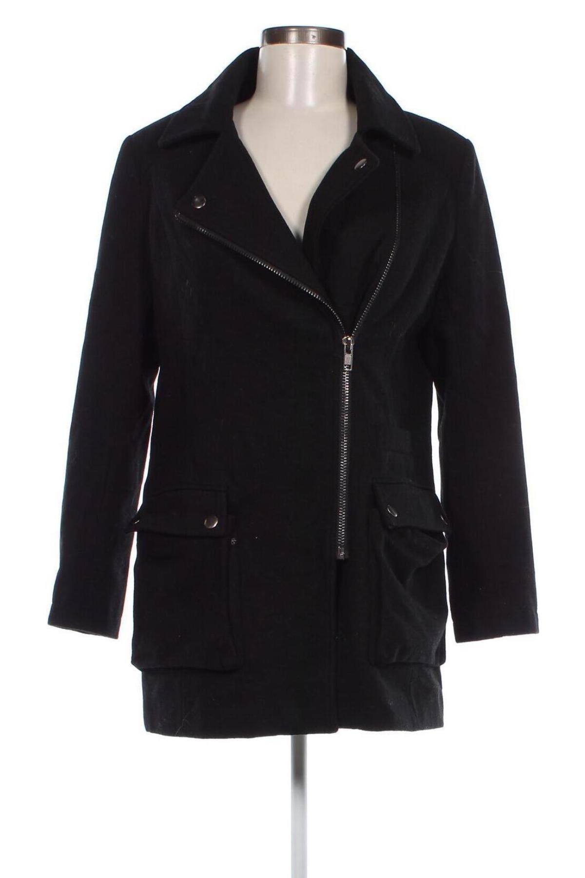 Dámsky kabát  ASOS, Veľkosť M, Farba Čierna, Cena  21,83 €