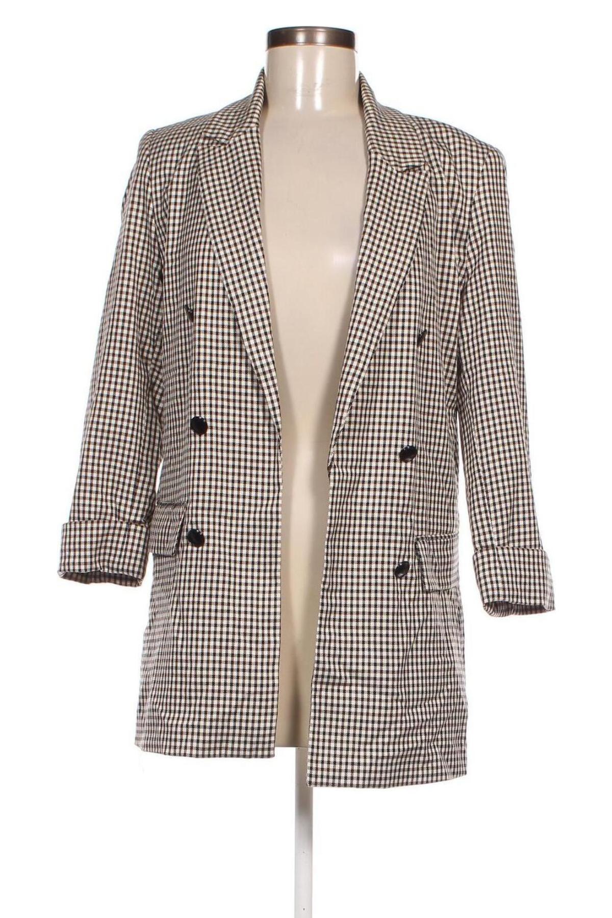 Дамско палто Bershka, Размер L, Цвят Многоцветен, Цена 57,78 лв.