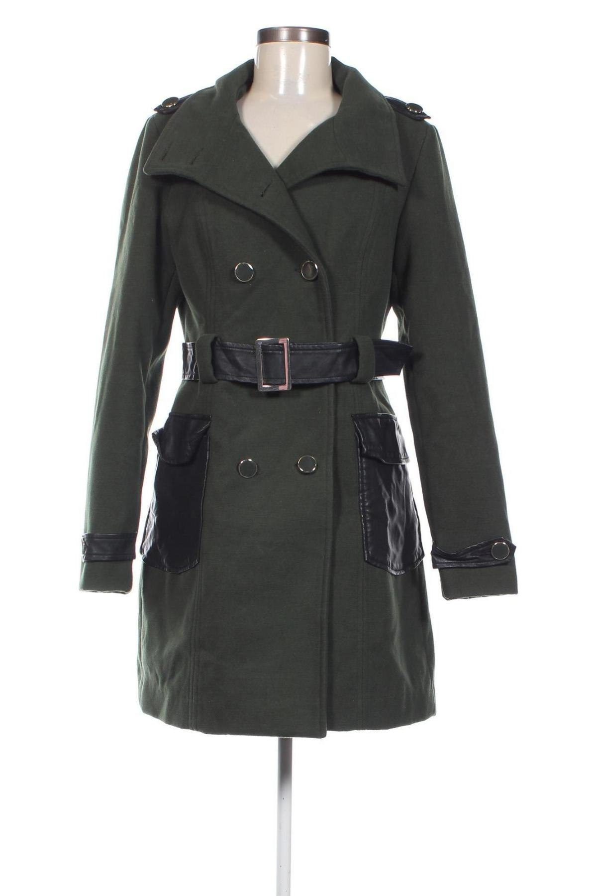Γυναικείο παλτό Clockhouse, Μέγεθος M, Χρώμα Πράσινο, Τιμή 17,87 €