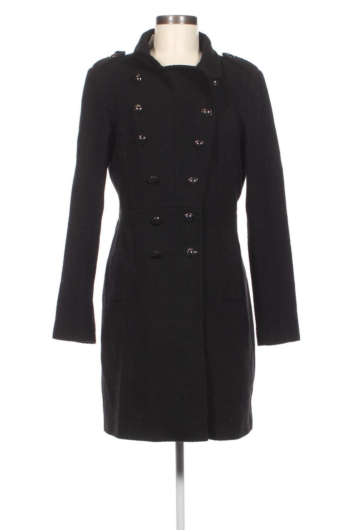 Дамско палто Esprit, Размер L, Цвят Черен, Цена 23,37 лв.