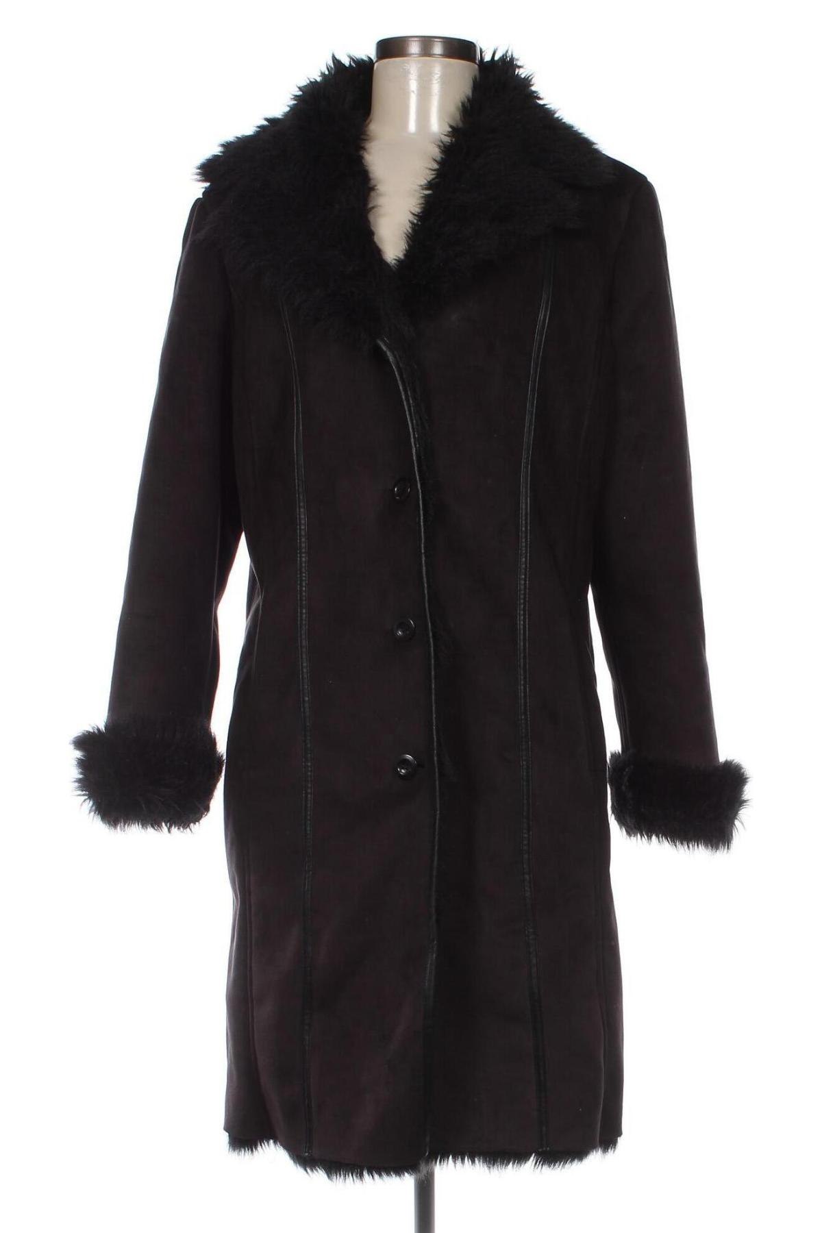Дамско палто Fabiani, Размер L, Цвят Черен, Цена 57,78 лв.