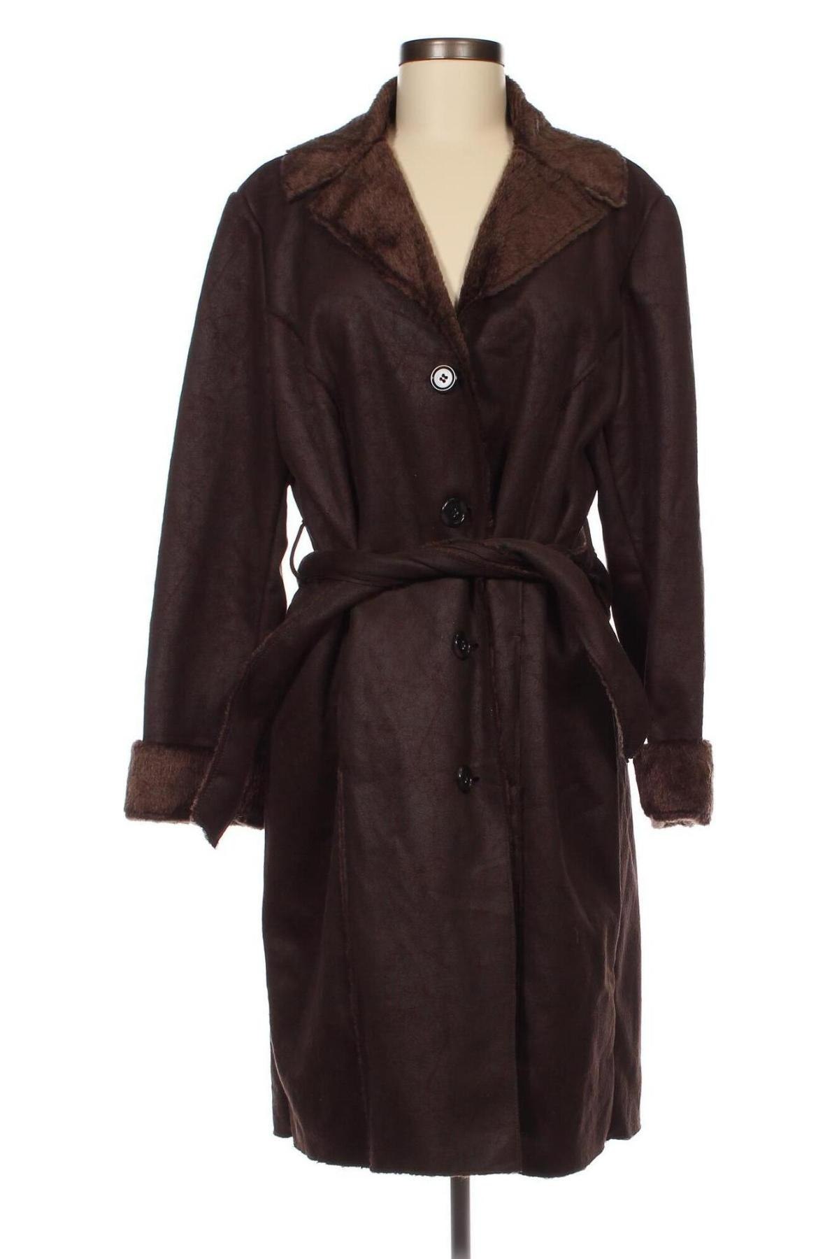 Γυναικείο παλτό Flame, Μέγεθος XXL, Χρώμα Καφέ, Τιμή 33,76 €