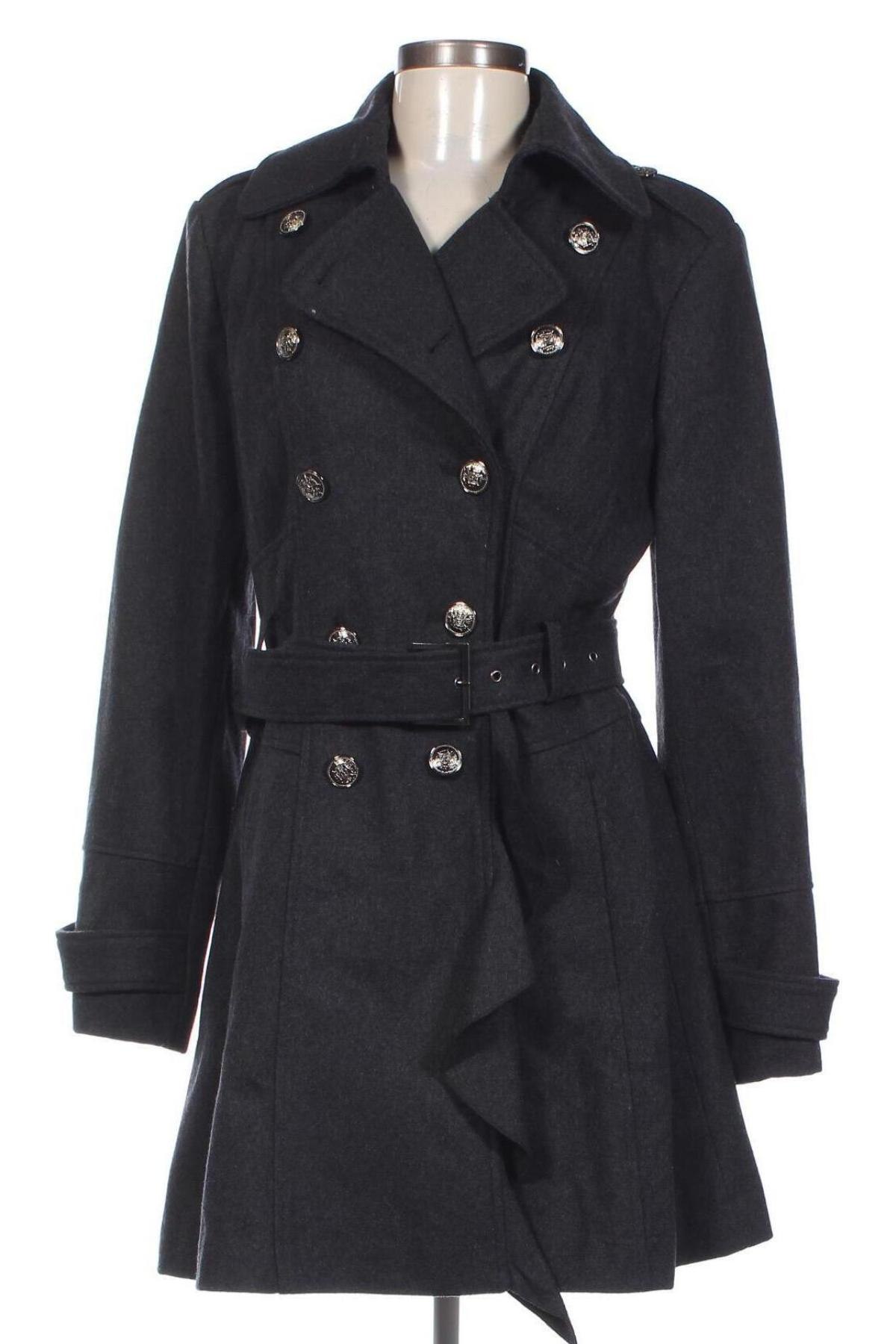 Дамско палто Guess, Размер M, Цвят Сив, Цена 119,00 лв.