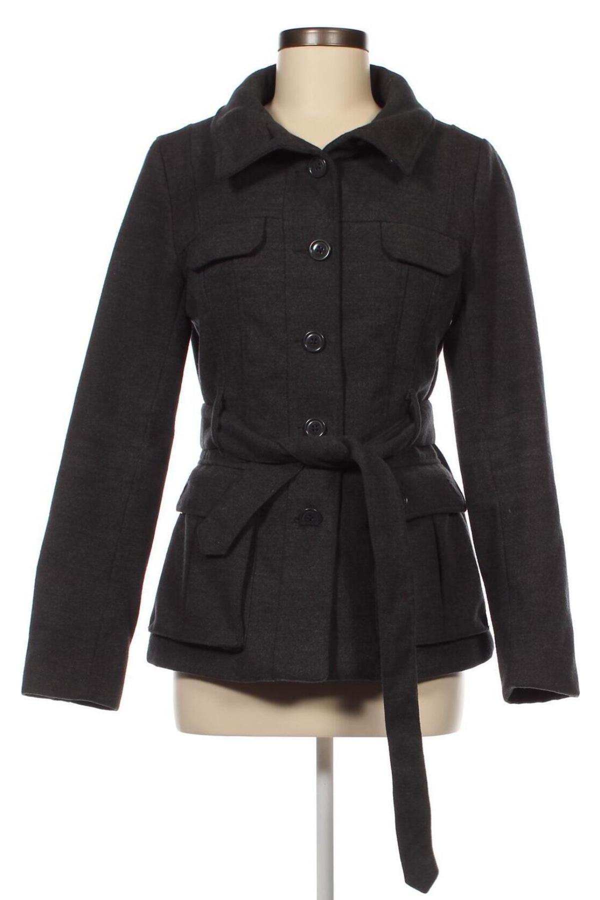 Palton de femei H&M, Mărime S, Culoare Gri, Preț 168,95 Lei