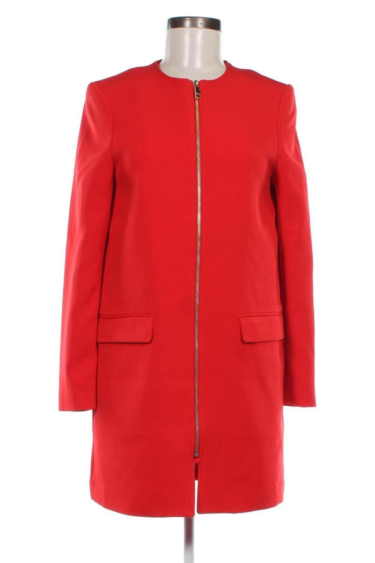 Dámský kabát  H&M, Velikost S, Barva Červená, Cena  214,00 Kč