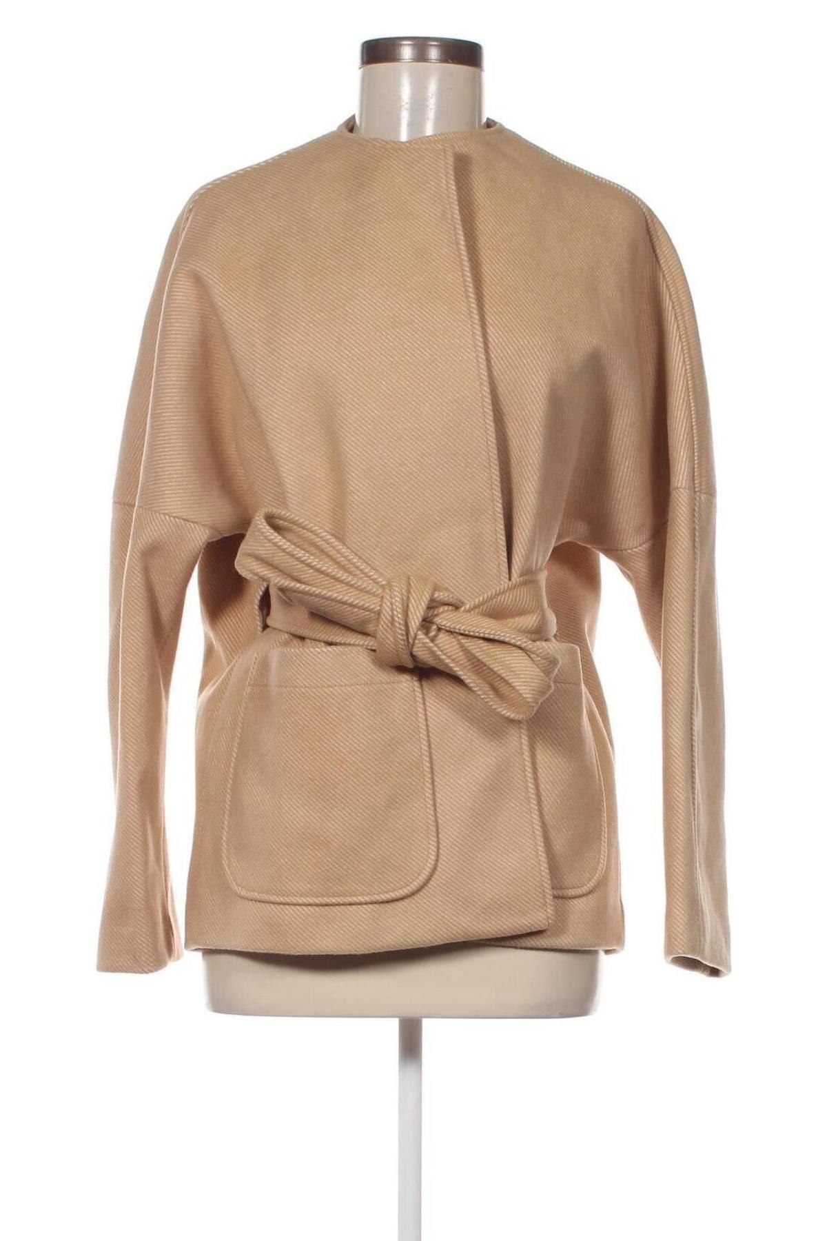 Γυναικείο παλτό H&M, Μέγεθος XS, Χρώμα  Μπέζ, Τιμή 39,59 €