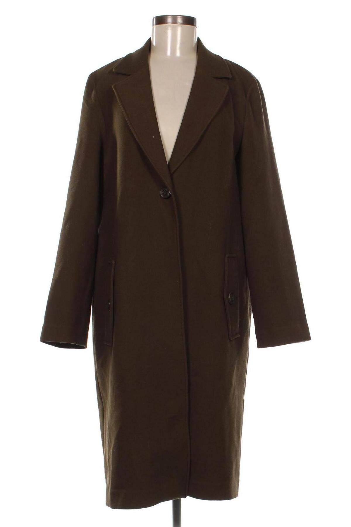 Дамско палто H&M, Размер M, Цвят Зелен, Цена 48,15 лв.