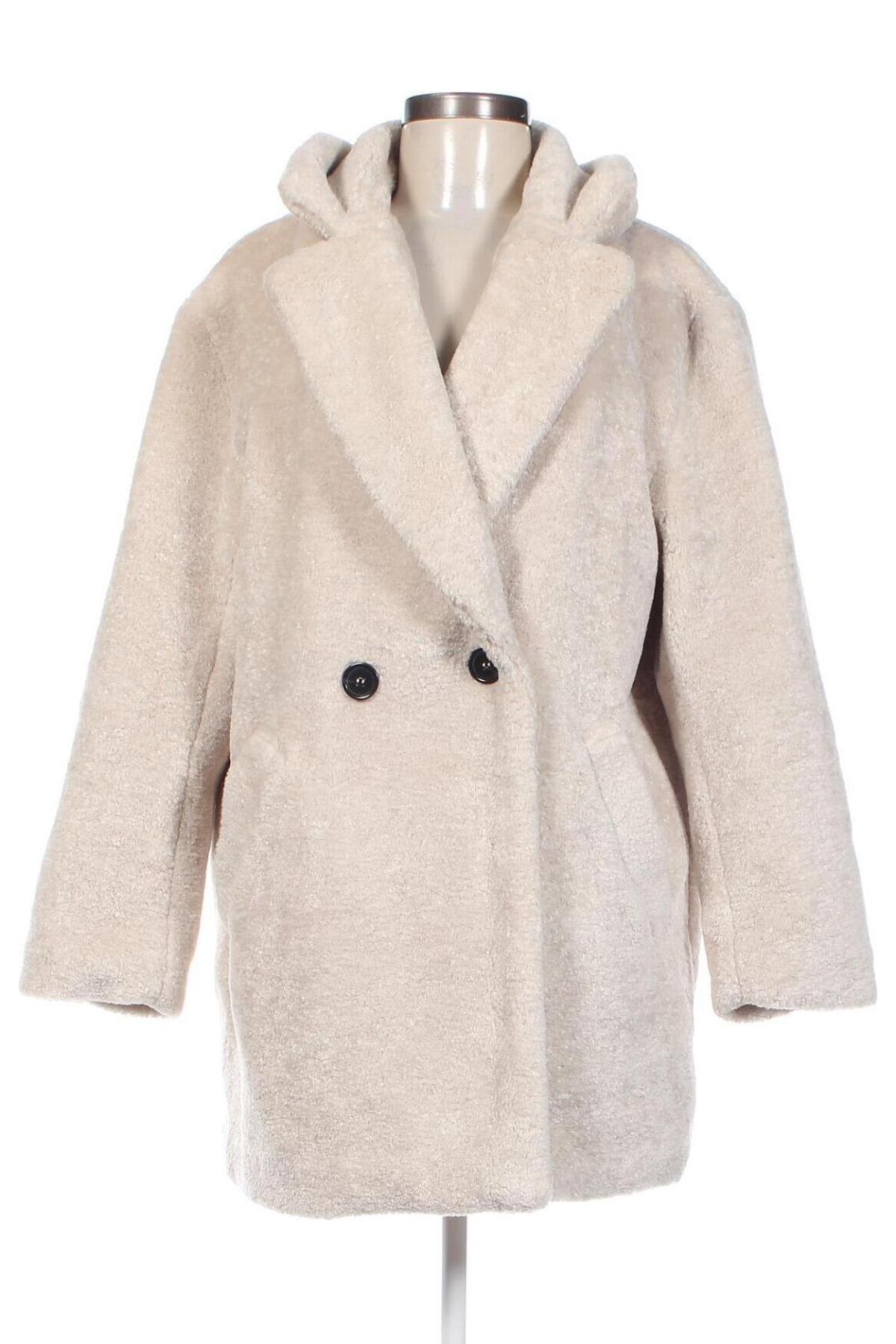 Γυναικείο παλτό H&M Divided, Μέγεθος S, Χρώμα Εκρού, Τιμή 35,74 €