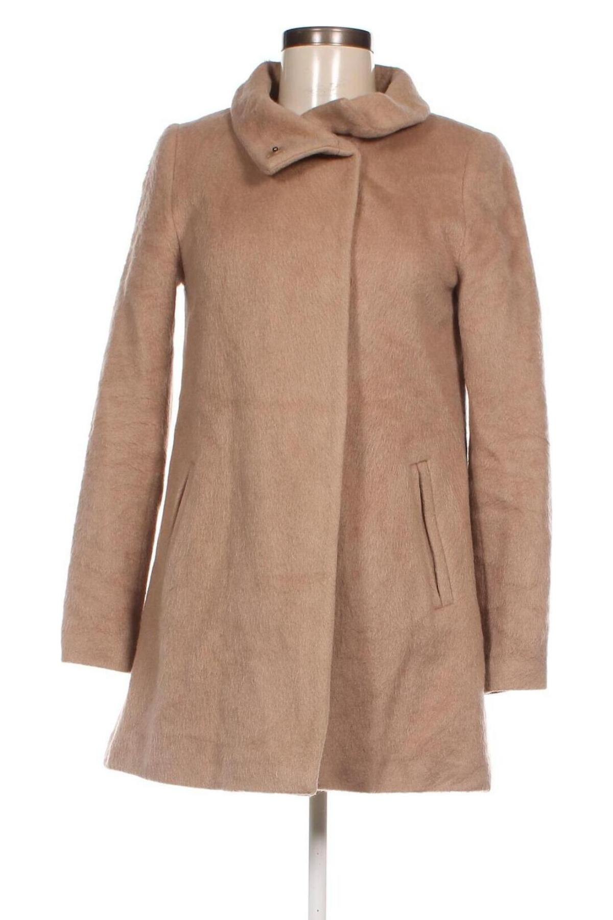 Дамско палто Hallhuber, Размер XS, Цвят Бежов, Цена 129,36 лв.
