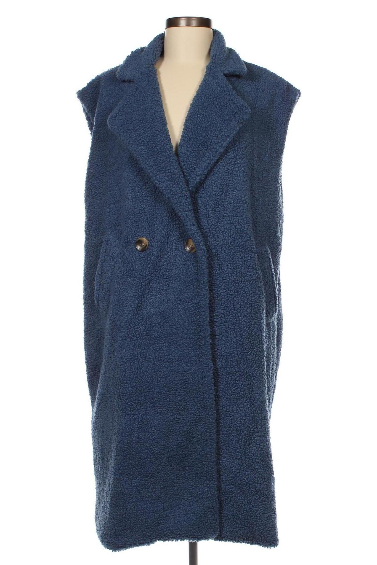 Дамско палто Made In Italy, Размер M, Цвят Син, Цена 51,36 лв.