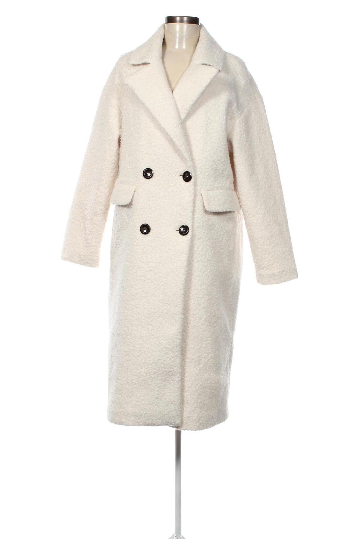 Γυναικείο παλτό ONLY, Μέγεθος M, Χρώμα Εκρού, Τιμή 26,85 €