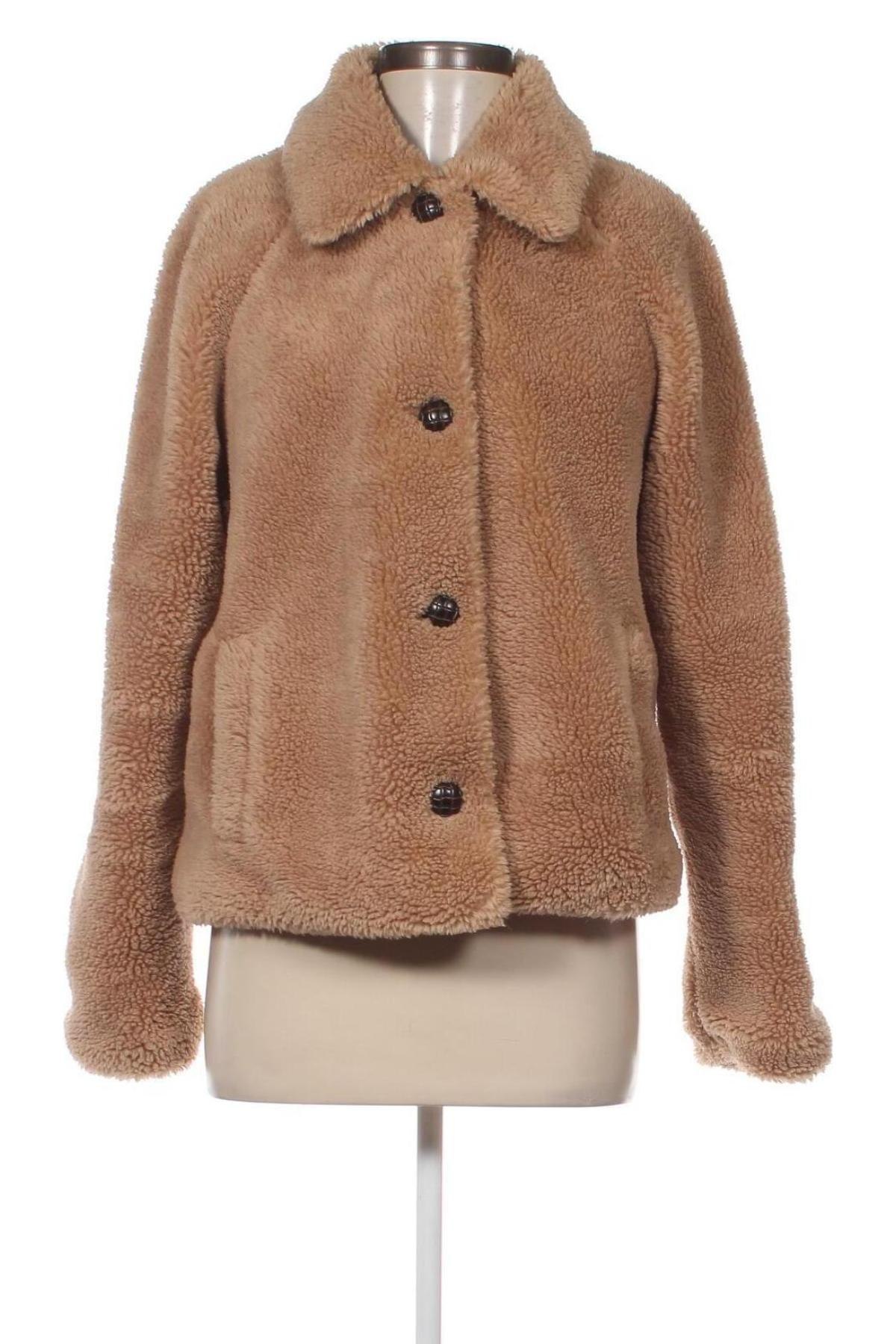 Дамско палто ONLY, Размер L, Цвят Кафяв, Цена 25,38 лв.