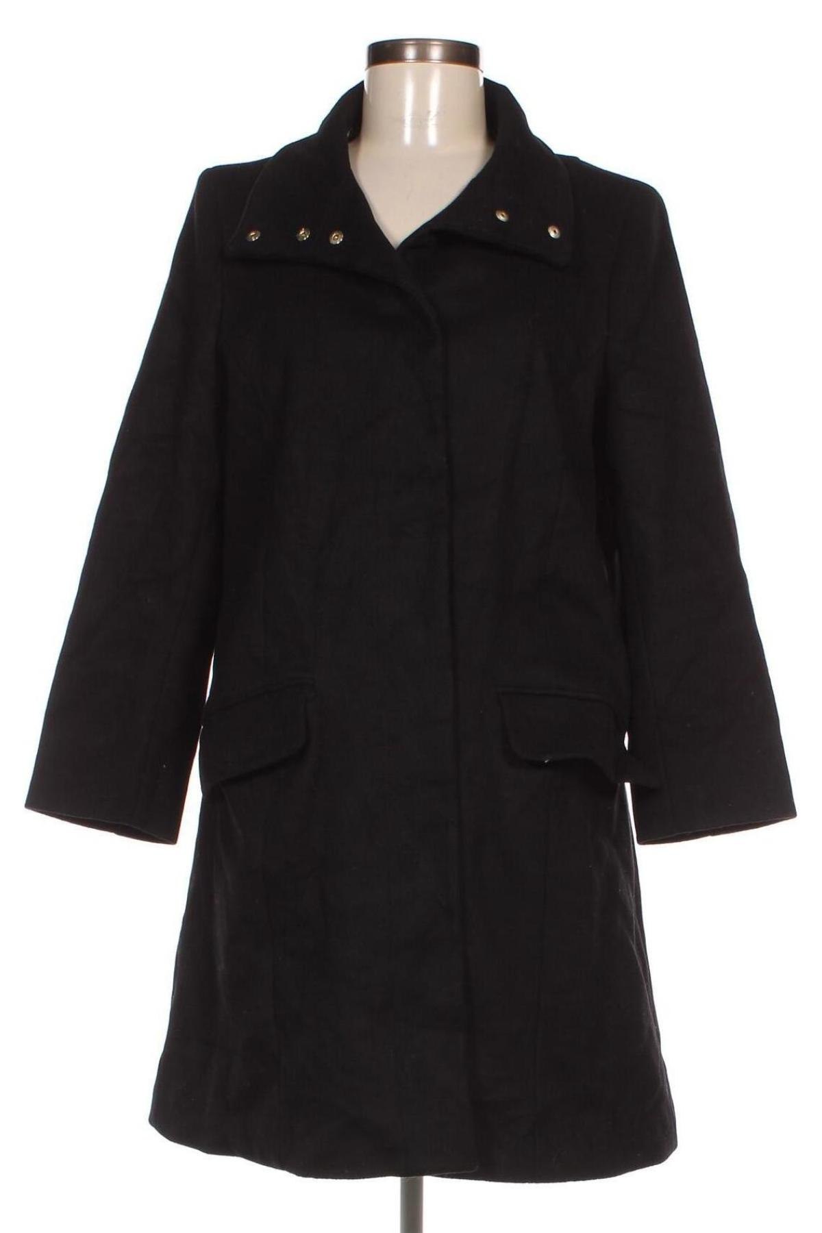 Γυναικείο παλτό Patrizia Pepe, Μέγεθος L, Χρώμα Μαύρο, Τιμή 179,82 €