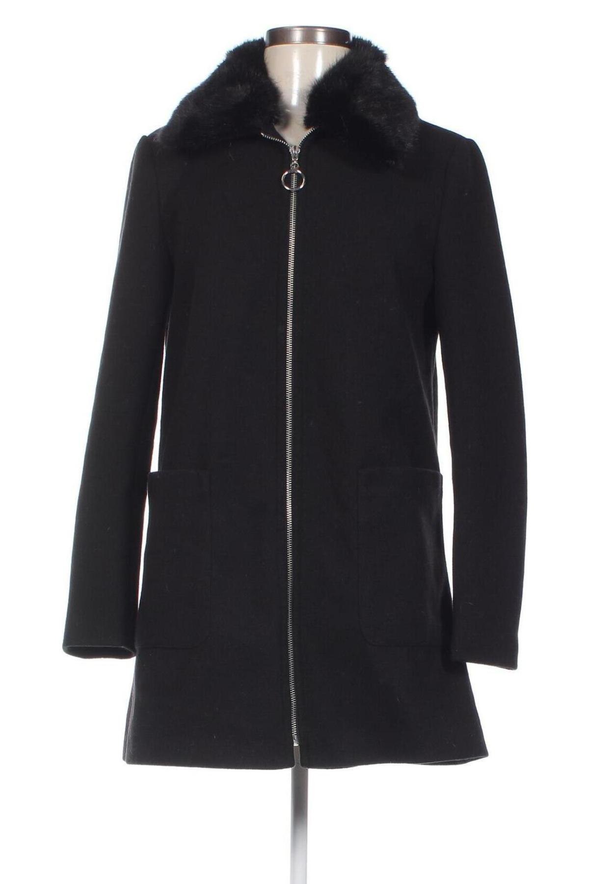 Дамско палто Primark, Размер M, Цвят Черен, Цена 51,36 лв.